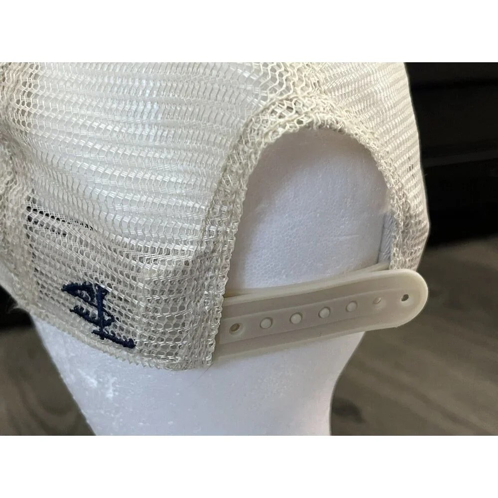 Salt Life Hat Cap Snap Back Youth Blue White Mesh Fishing Outdoor Adjustable